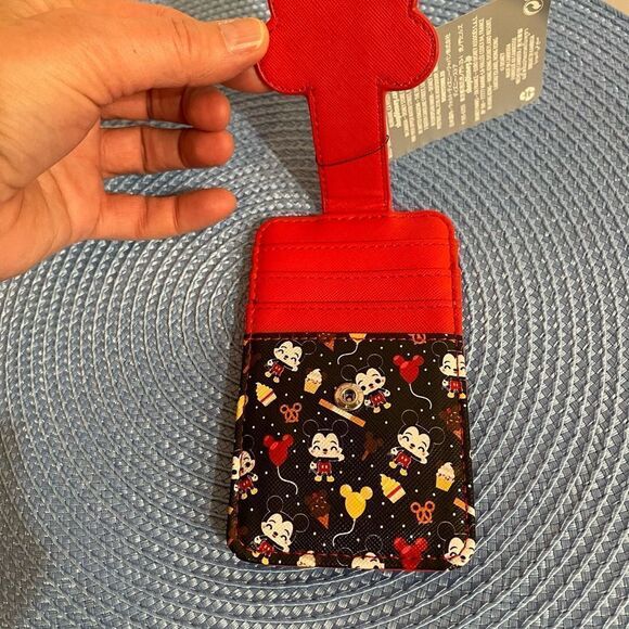 Disney Parks Mickey Mouse Food Icons Card Wallet NWT - Picture 5 of 7
